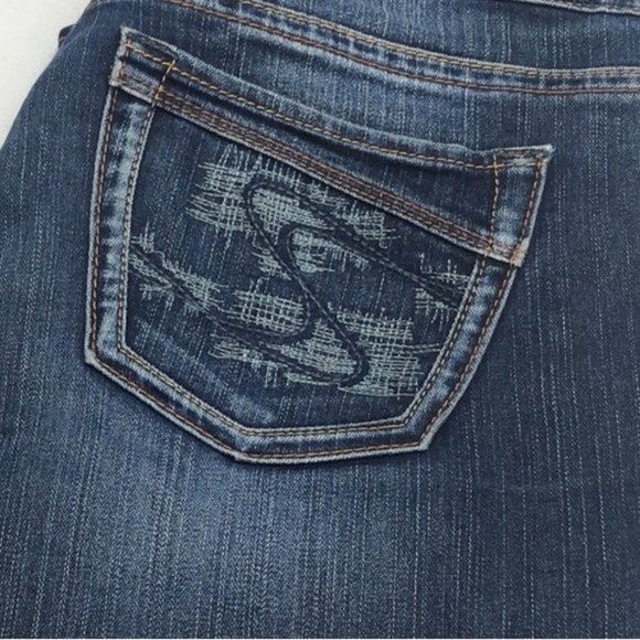 RETRO SILVER AIKO BOOTCUT JEANS 29x31 EMBOSSED PATCH 😎 - Picture 14 of 14